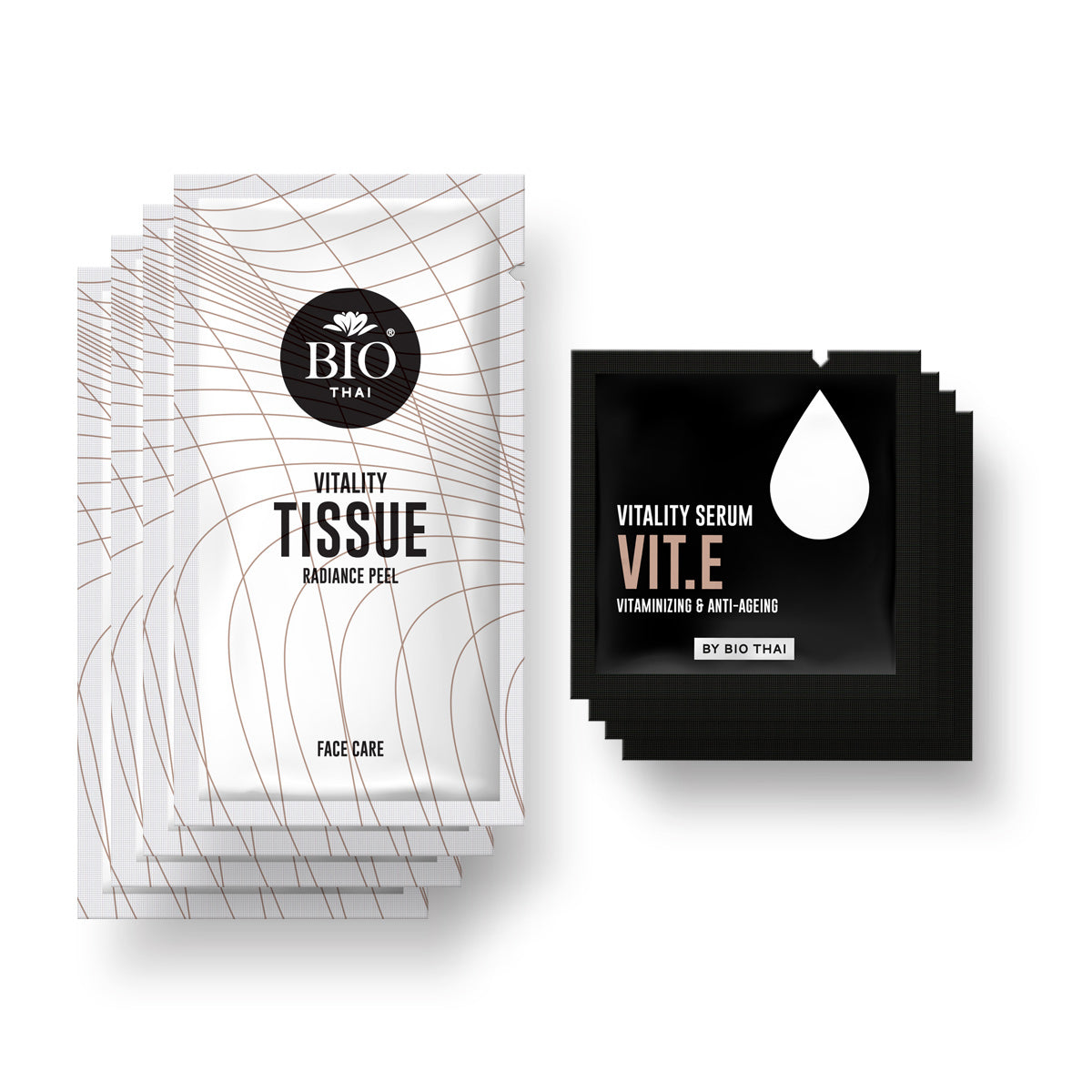 BIO THAI VITALITY KIT RADIANCE PEEL+VIT.E 4+4 pz
