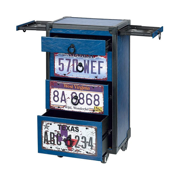 CARRELLO PER BARBIERI CASH IN LEGNO