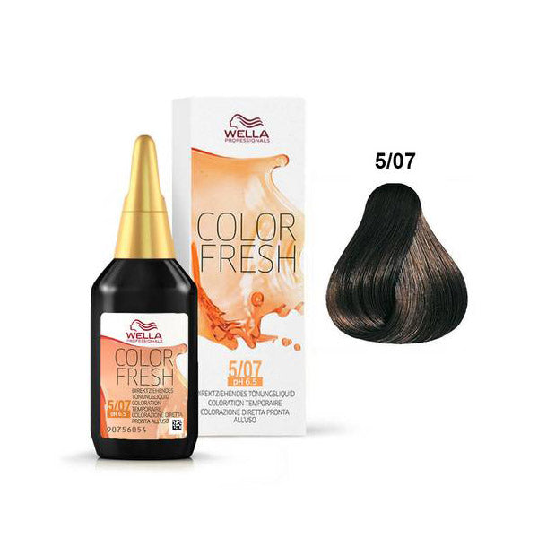 Wella Color Fresh 5/07 Castano Chiaro Naturale Sabbia 75ml