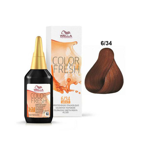 Wella Color Fresh 6/34 Biondo Scuro Oro Ramato 75ml