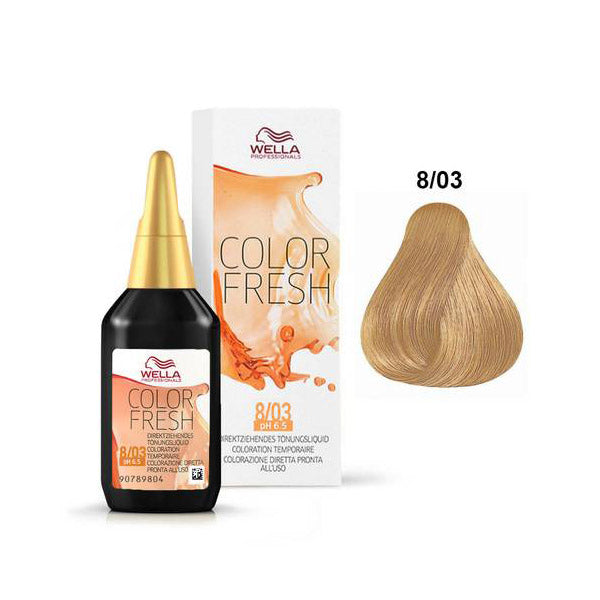 Wella Color Fresh 8/03 Biondo Chiaro Dorato 75ml