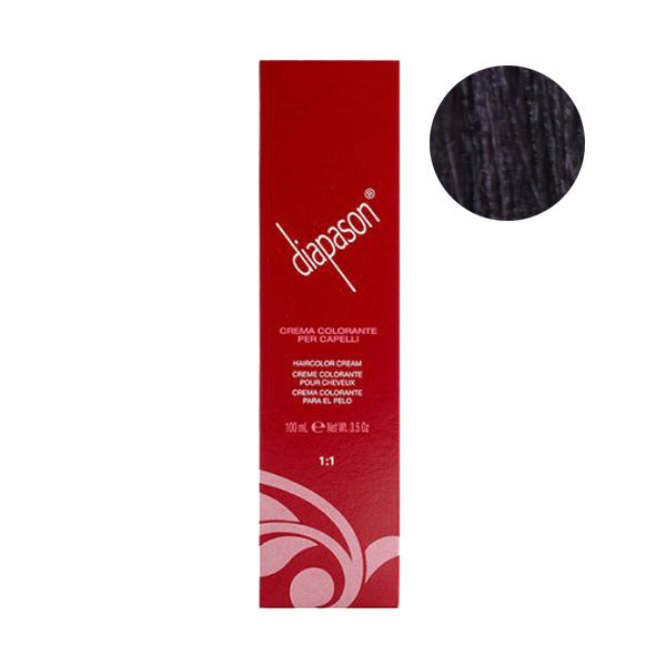 Diapason Crema Colorante Per Capelli 1/8 Nero Violetto Blu 100ml