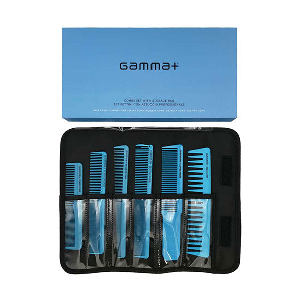GAMMA+ SET PETTINI C/ASTUCCIO -AZZURRO