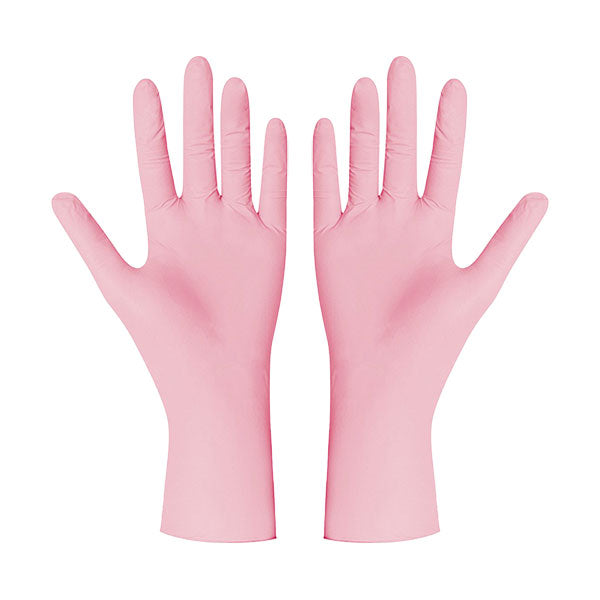GUANTI NITRILE ROSA XS