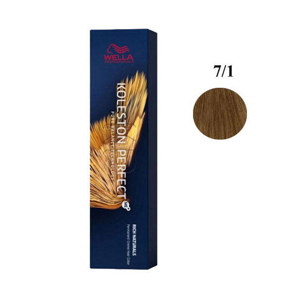 Wella Koleston Perfect ME+ 7/1 Biondo Medio Cenere 60ml