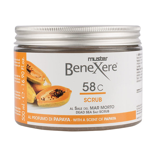 Muster Benexere 58C Scrub Al Sale Del Mar Morto E Papaya 400ml