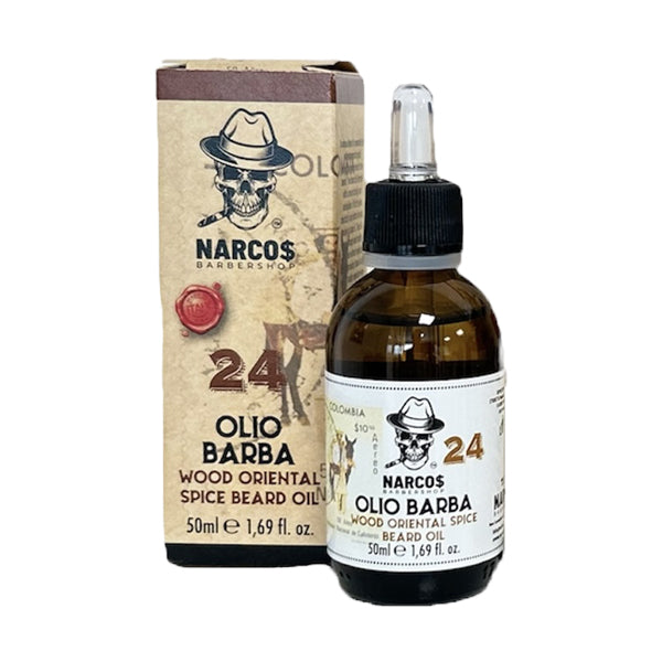 Narcos 24 Beard Oil Wood Oriental Spice 50ml