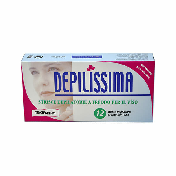 Depilissima Strisce Depilatorie A Freddo Per Il Viso Trasparenti 12pz