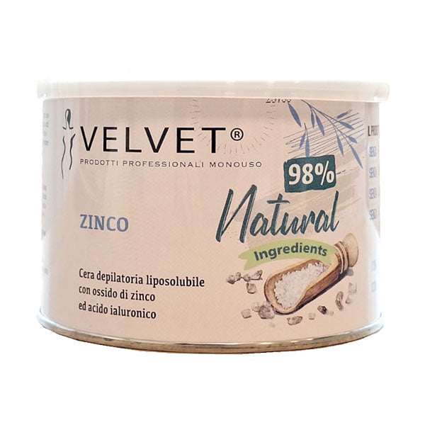 VELVET CERA NATURAL 98% BARATTOLO 400ml ZINCO