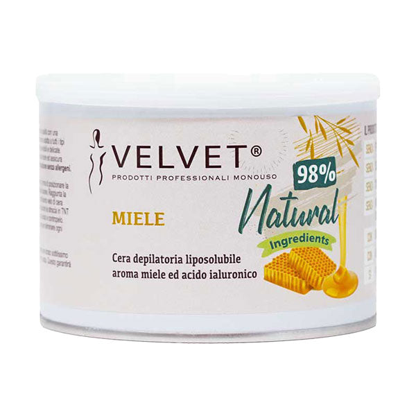 VELVET CERA NATURAL 98% BARATTOLO 400ml MIELE