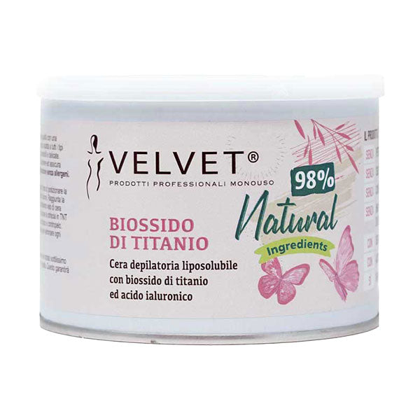 VELVET CERA NATURAL 98% BARATTOLO 400ml TITANIO