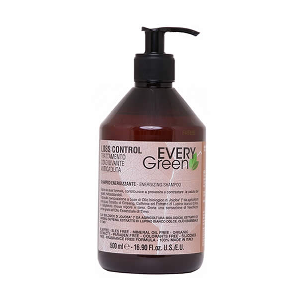 shampoo energizzante trattamento coaudiuvante anticaduta 500ml everygreen